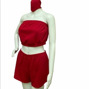 Pose Pretty Tube Top Set With Mask